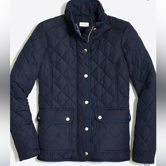 J. Crew Factory Quilted Jacket in Navy, Large, Errands, Chores, Fishermancore - Picture 1 of 13